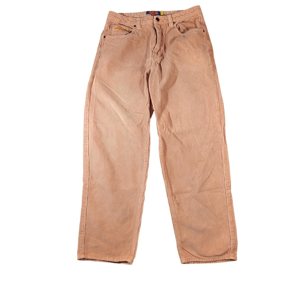 Empyre Relax Corduroy Pants Mens 32 Pink‎ Straight Leg 5 Pocket Skate Casual Y2K